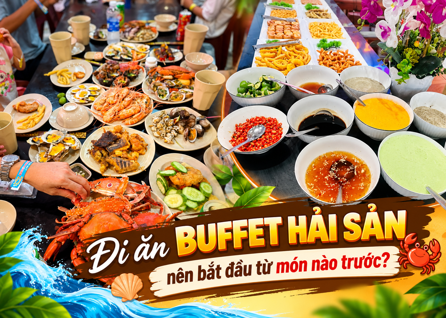 Nguyên tắc vàng khi bắt đầu bữa tiệc buffet hải sản